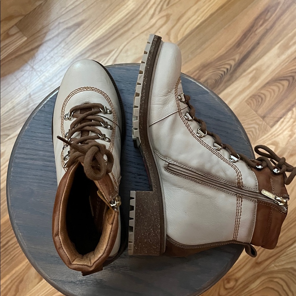 Pikolinos Leather Hiking Style Ankle Boots Women’s size 9.5 (40) Beige/Tan - Picture 6 of 11
